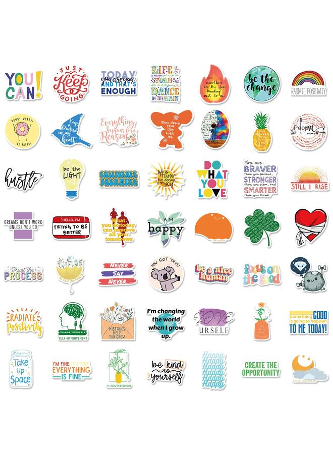 Bluejw 200 Ins Small Fresh English Text Stickers Skateboard Guitar Luggage Waterproof Inspirational Stickers - Image 4