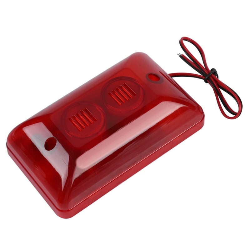 Wired Strobe Siren: High Decibel Tone LED Flashing Light - Fire-Proof ABS Plastic Construction Security Alarm for Home Hotel Security - Image 4