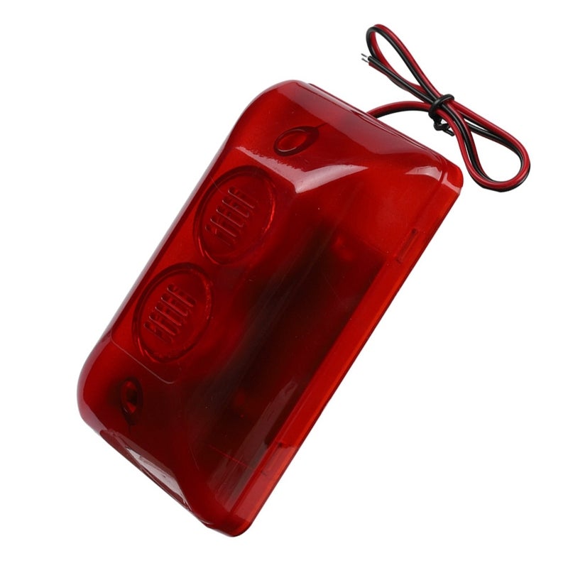 Wired Strobe Siren: High Decibel Tone LED Flashing Light - Fire-Proof ABS Plastic Construction Security Alarm for Home Hotel Security - Image 5