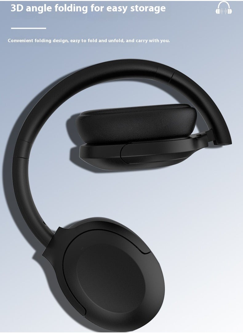 Active noise reduction true wireless Bluetooth headset folding headset
