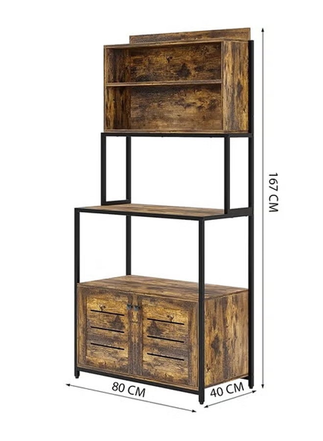 كيكي رف خباز متعدد الطبقات للمطبخ مع حامل فرن ميكروويف ورف تخزين متعدد الاستخدامات للاستخدام المنزلي - Image 4