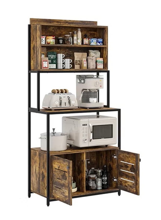 كيكي رف خباز متعدد الطبقات للمطبخ مع حامل فرن ميكروويف ورف تخزين متعدد الاستخدامات للاستخدام المنزلي - Image 1