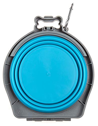 Loving Pets 73807991 Travel Double Diner Dog Bowl Blue Sm - Image 3