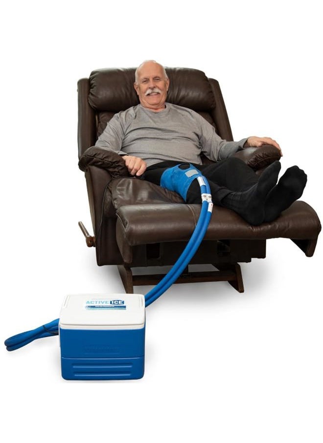 Polar Products Polar Active Ice 3.0 | 9 QT Cold Therapy Ice Machine | Programmable Timer | Knee & Joint Pad | Cryotherapy Pain Relief System | Ace Bandage Style Compression  - Image 1