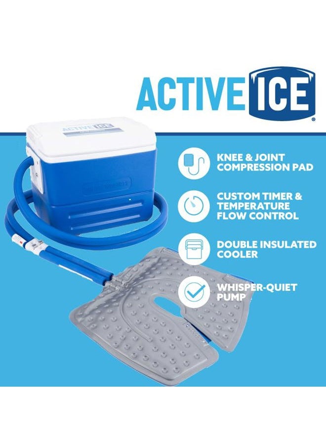 Polar Products Polar Active Ice 3.0 | 9 QT Cold Therapy Ice Machine | Programmable Timer | Knee & Joint Pad | Cryotherapy Pain Relief System | Ace Bandage Style Compression  - Image 3