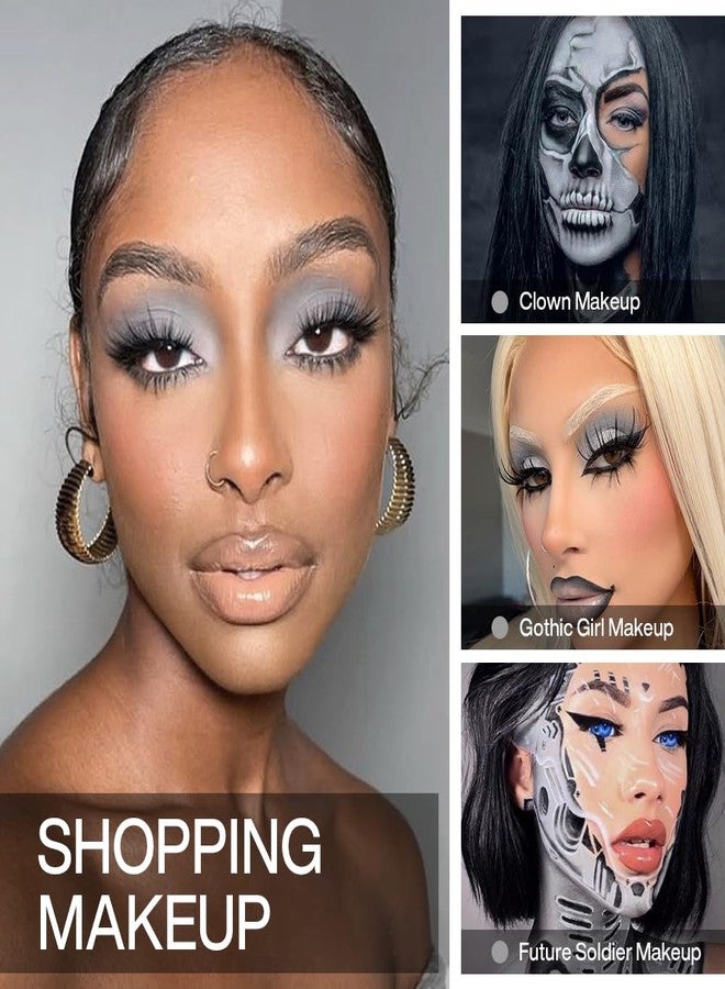 DE'LANCI Matte Grey Eyeshadow Single, Matte Gray Eyeshadow Palette For Cool Tone, Longwear Natural Punk Goth Grey Eye Shadow Makeup, Blendable Blue Grey Smoky Eye Makeup for Women Day & Night, #03 - Image 4