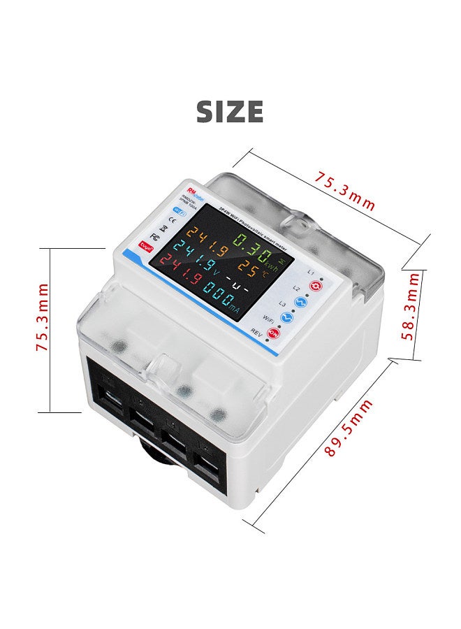Tuya WiFi Intelligent Circuit Breaker Bidirectional Metering Power Meter Reclosure Switch with Multiple Protections Timing Schedule APP Control Functions  - Image 5