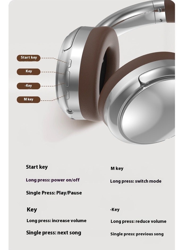 Oak Hybrid active noise-canceling headphones, wireless over-ear Bluetooth, 24-hour long ANC playback time, high-resolution audio, deep bass, customizable through the app, transparency mode, perfect for travel. - Image 5