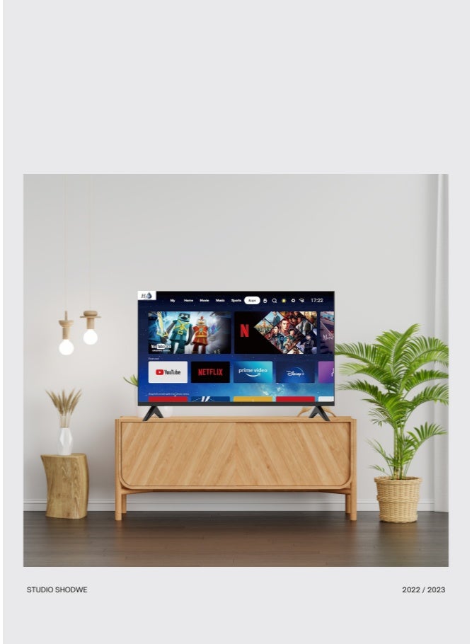 H2O 43-Inch Frameless Smart TV with Android 14 – 4K UHD, Voice Control, Google Play, Built-in Chromecast  - Image 4