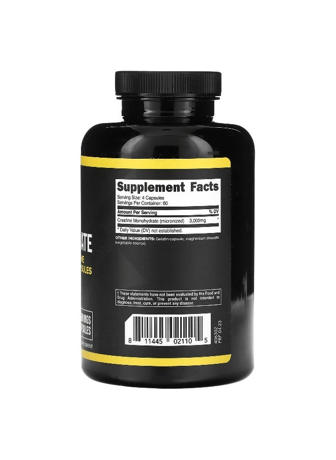 Primaforce Primaforce, Creatine Monohydrate, 3,000 mg, 240 Capsules (750 mg per Capsule)  - Image 2