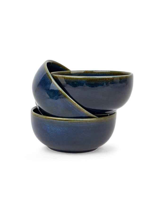 Shay Ceramic Veg Bowls Set of 6 for Dinner, 180ml, 6 Pieces - Blue Green | Katori Set of 6 | Glossy Finish | Porcelain | Ceramic Bowls Set of 6 | Dessert Bowl Set (Veg Bowl - Blue Green) - Image 4