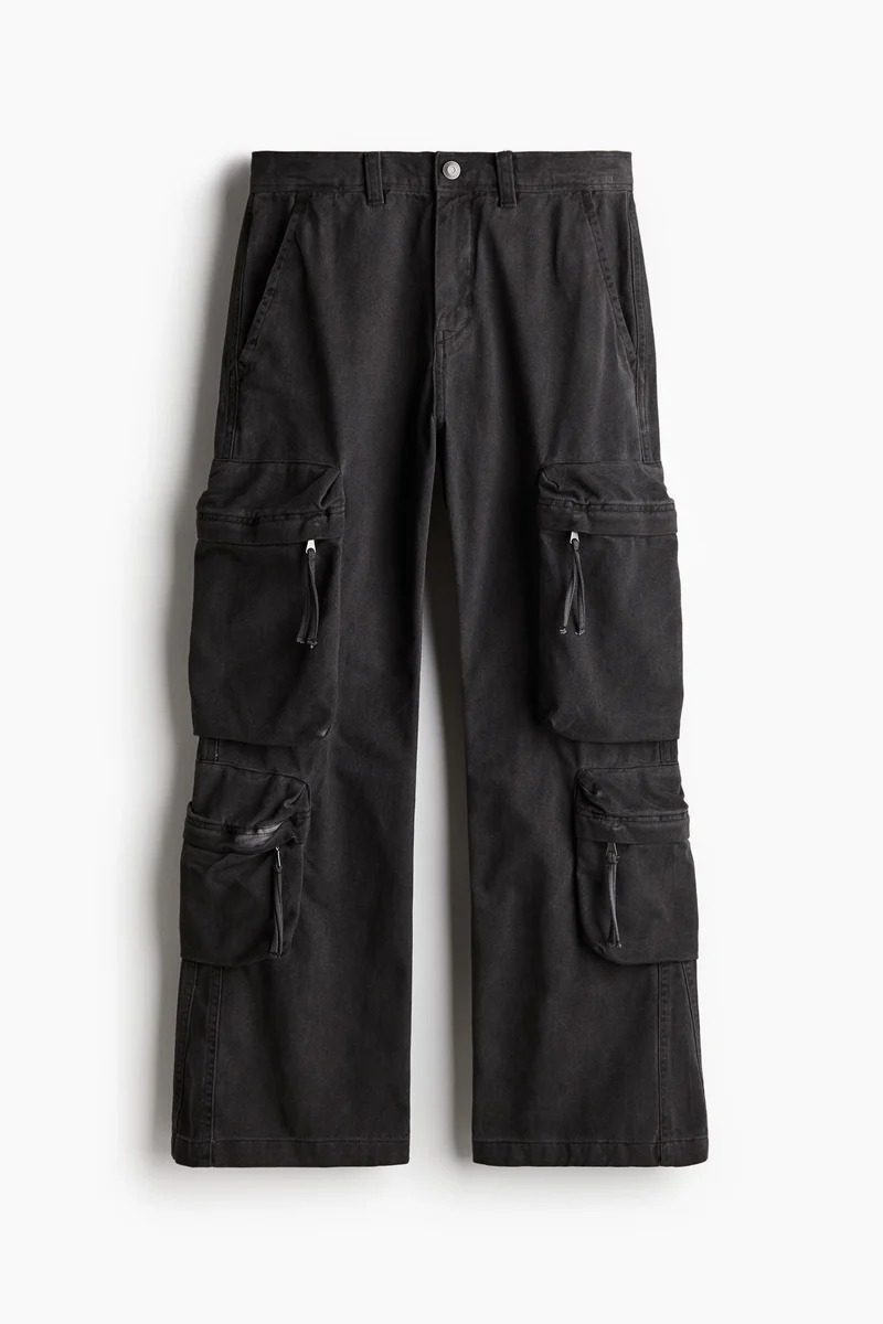 H&M  Regular Fit Twill cargo trousers for Men | Best Price UAE
