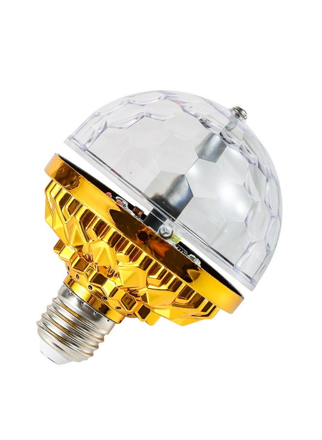 "مصباح كروي سحري دوار RGB بمقبس E27، مصباح LED ديسكو للحفلات، للإضاءة المنزلية، KTV، المسرح، أجواء الغرفة، مصباح زخرفي ملون للغرفة  " - Image 3