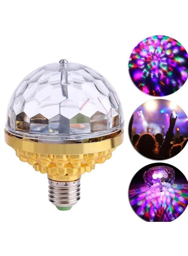 "مصباح كروي سحري دوار RGB بمقبس E27، مصباح LED ديسكو للحفلات، للإضاءة المنزلية، KTV، المسرح، أجواء الغرفة، مصباح زخرفي ملون للغرفة  " - Image 1