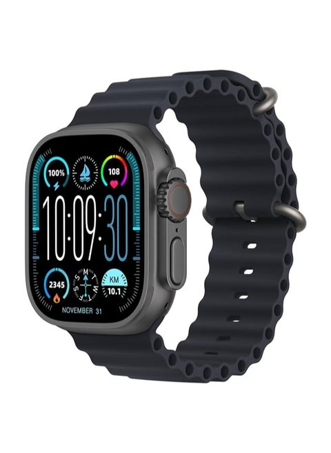 ساعه ذكيه HK ULTRA 2 الاصدار التاسع شاشه 2.12 بوصه سوبر اموليد - بلوتوث - NFC - جوجل ماب - شات GPT - شاحن لاسلكى