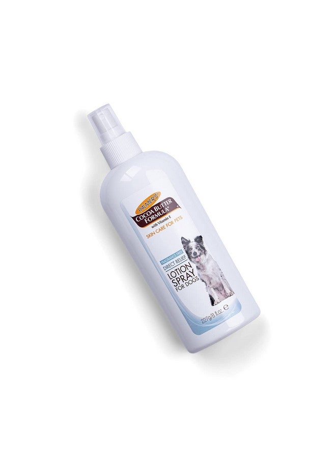 PALMER'S Palmer's for Pets Cocoa Butter Formula Direct Relief Lotion Spray for Dogs with Vitamin E | Fragrance Free Dog Lotion for Dry Itchy Skin Spray On Lotion for Dogs - 8 oz (FF15584) - Image 2