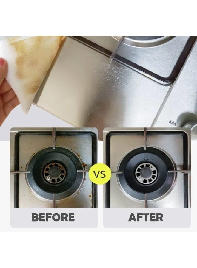 Disposable Kitchen Wipes- Grease-Removing Wipes -, Strong Restaurant Wipes for Removing Grease, Oil, and Food Stains, and Cleaning Glass Tables, 80 Pieces - Disposable Kitchen Cleaning Wipes for Sanitizing the Kitchen, Household Wipes for Removing Grease Stains, Paper Wet Wipes for Cleaning Glass and Tables - Grease-Removing Wet Wipes - Image 5