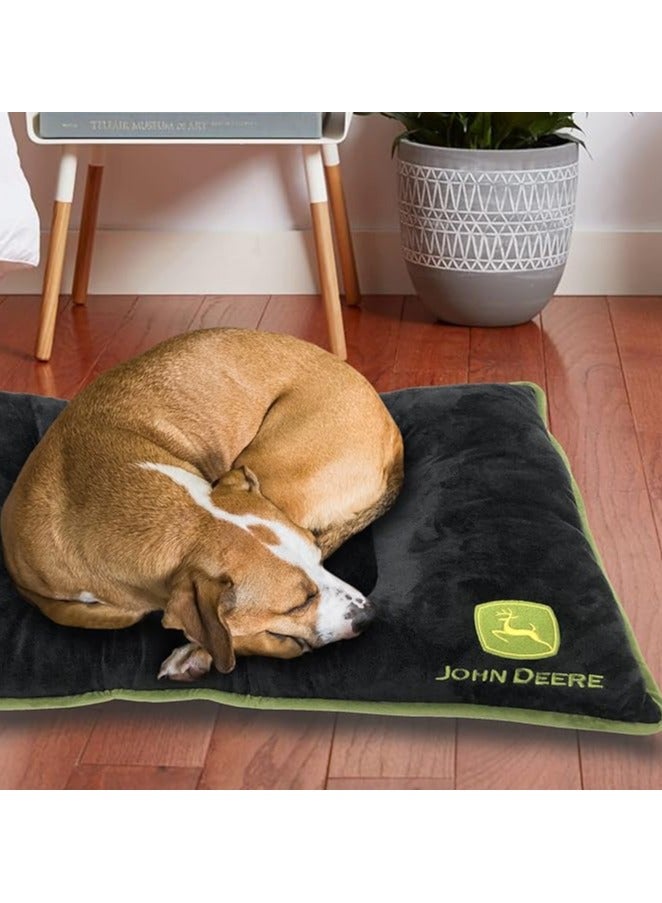 John Deere Luxury Velvet & Leather Dog Mattress – Soft, Durable & Non-Slip Pet Bed - Image 2