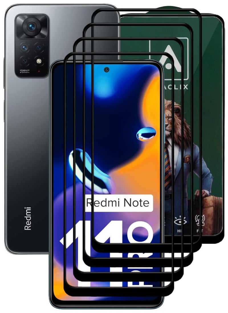 ACLIX 4 Pieces Antistatic ESD Dustproof Premium Quality High Definition Tempered Glass Screen Protector Designed For Xiaomi Redmi Note 11 Pro - Image 1