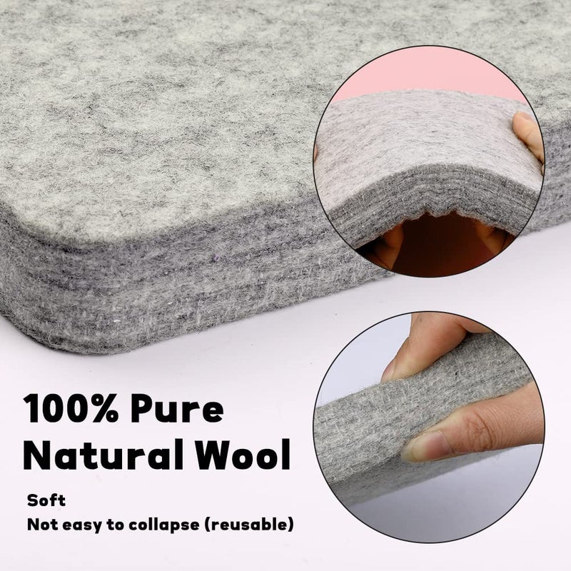 Mayboos Needle Felting Kit,Needle Felting Pad,Needle Felting Tool with 6"x6"Needle Felting Mat,Felting Needles for Wool,Leather Finger Guards,Good for Any Felting - Image 3