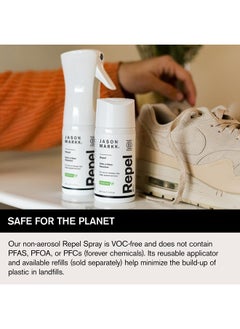 Jason Markk 5.4 oz. Repel Spray - Eco-Friendly - Water-Based - Creates Durable & Breathable Barrier that Repels Liquids & Stains - Safe on All Materials Including Suede, Nubuck, Leather, and More  - Image 5