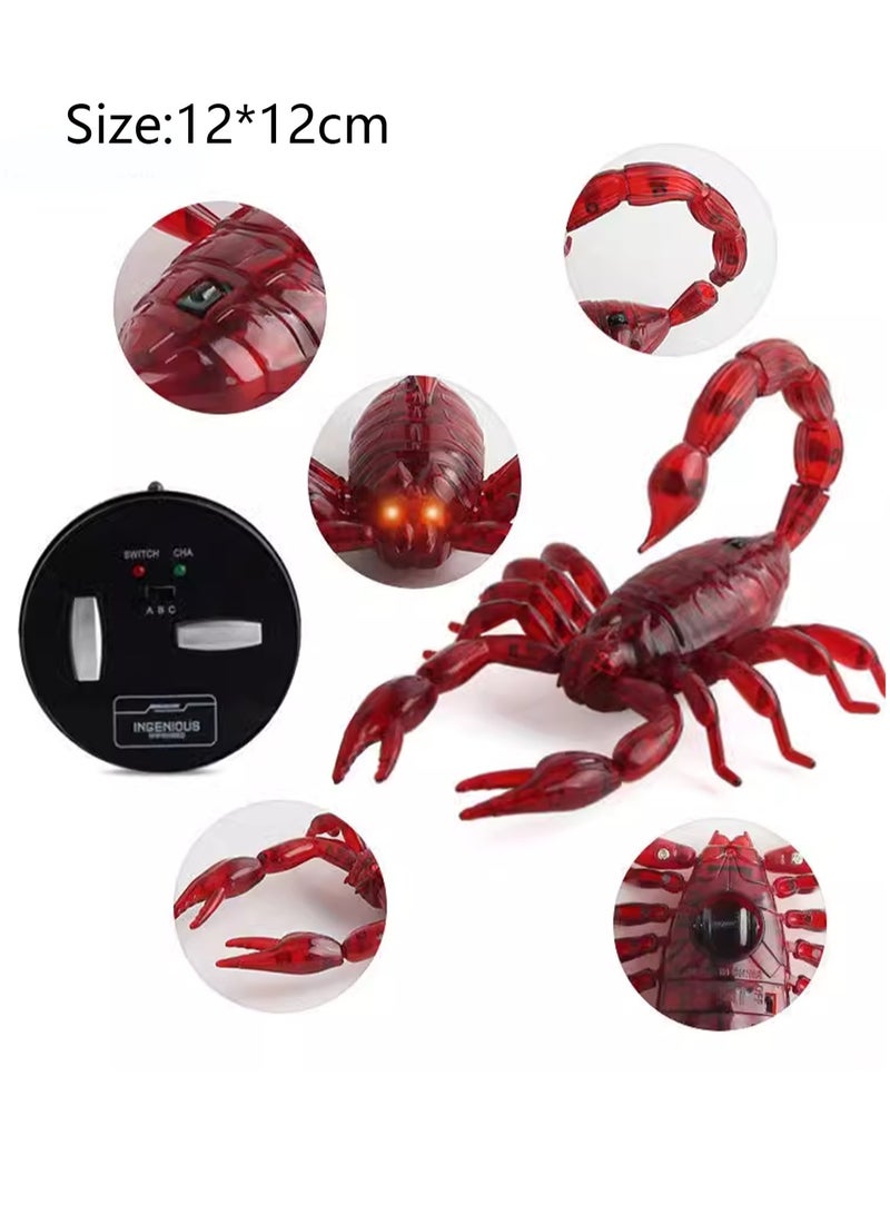 Novel Tricky Simulation Animal Remote Control Electric Red Scorpion Children's Toy - Image 2