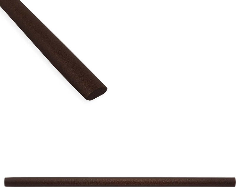 Questech تقليم بلاط ربع دائري، 1/2 × 12 بوصة حافة بلاط زاوية دش، غطاء بلاط زينة جولي لظهر المطبخ وحمام الدش، برونز مصقول، 6 عبوات - Image 1