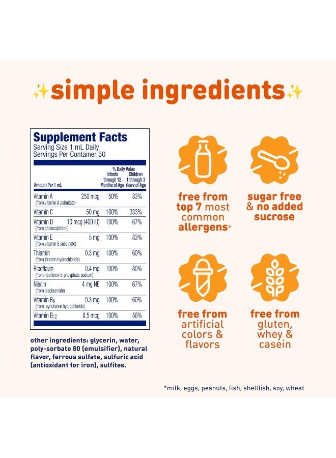 Enfamil Poly-Vi-Sol Liquid Multivitamin Supplement For Infants And Toddlers - Image 2
