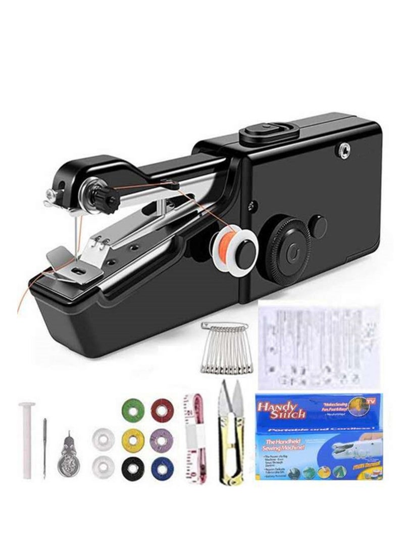 Zikra Handheld Sewing Machine, Hand Held Device Tool Mini Portable Cordless Essentials for Home Quick Repairing and Stitch Handicrafts Easy to Operate Beginners - Image 1