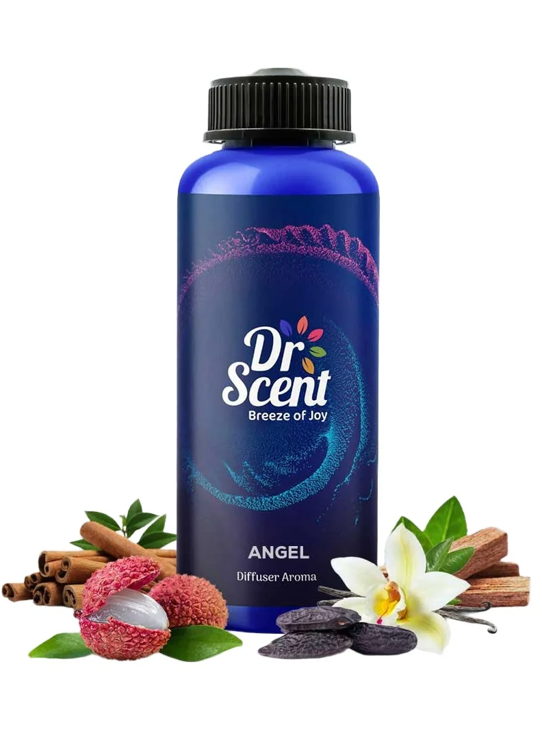 Dr Scent Dr Scent Diffuser Aroma Oil Angels Interest (1000ml)- Cognac, Fruity, Cinnamon, Tonka Bean, Vanilla, Sandalwood and Oakmoss Fragrance | Perfect for Offices, Homes, Shops, Hotels & Lobbies