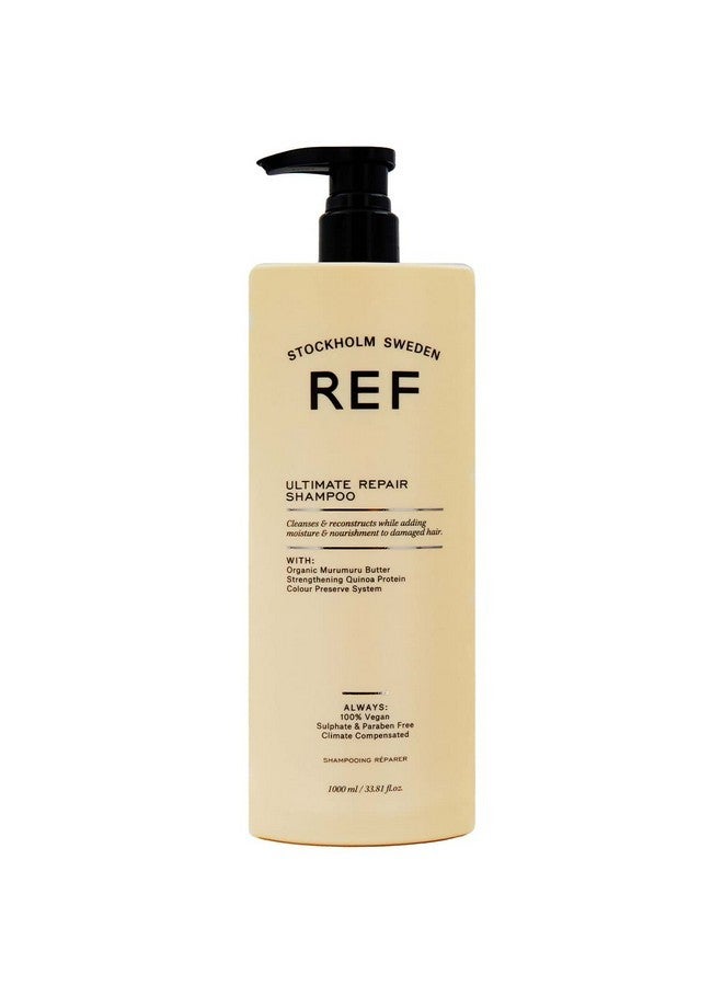 REF. Ref Ultimate Repair Shampoo 1000ml Sulphate free shampoo with botanical extracts specially chosen to protect, strengthen and reconstruct dry, damaged hair 