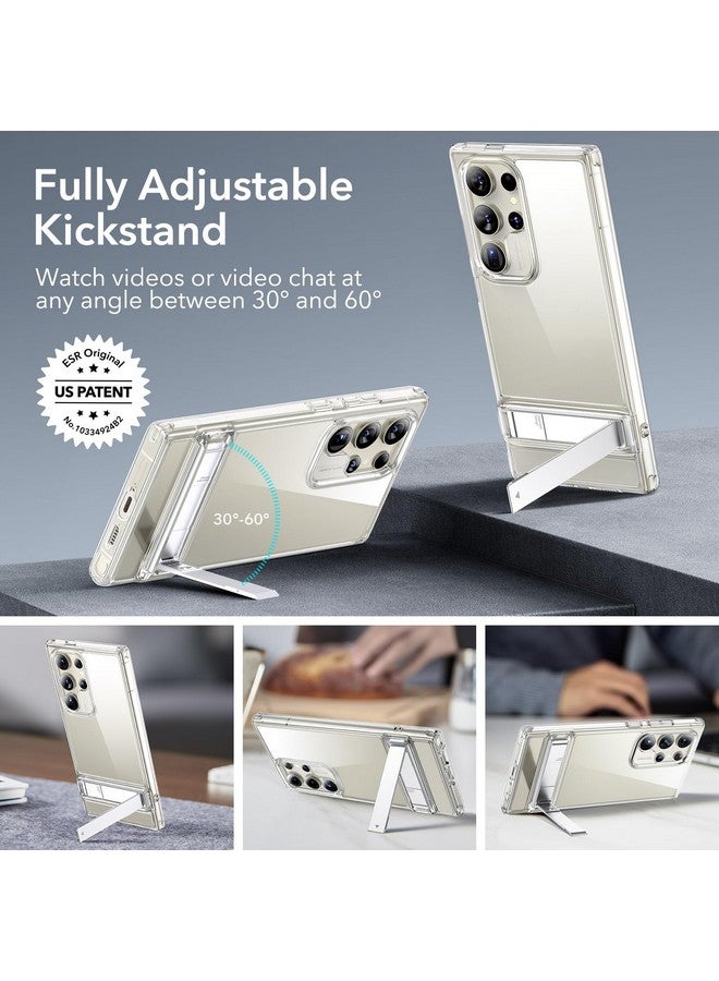 ESR ESR for Samsung Galaxy S24 Ultra Phone Case, 3 Stand Modes Kickstand for S24 Ultra Cover, Military-Grade Drop Protection, Slim Fit, Boost Series Case, Clear  - Image 2