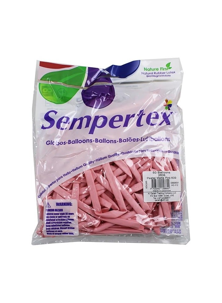 سيمبرتكس بالونات وردية، 50 قطعة/حقيبة من اللاتكس الفاخر، لون نابض بالحياة، مثالية لأعياد الميلاد وحفلات الزفاف وحفلات استقبال الأطفال والاحتفالات، سهلة النفخ، تدوم طويلاً، صديقة للبيئة، ديكور حفلات رائع - Image 5