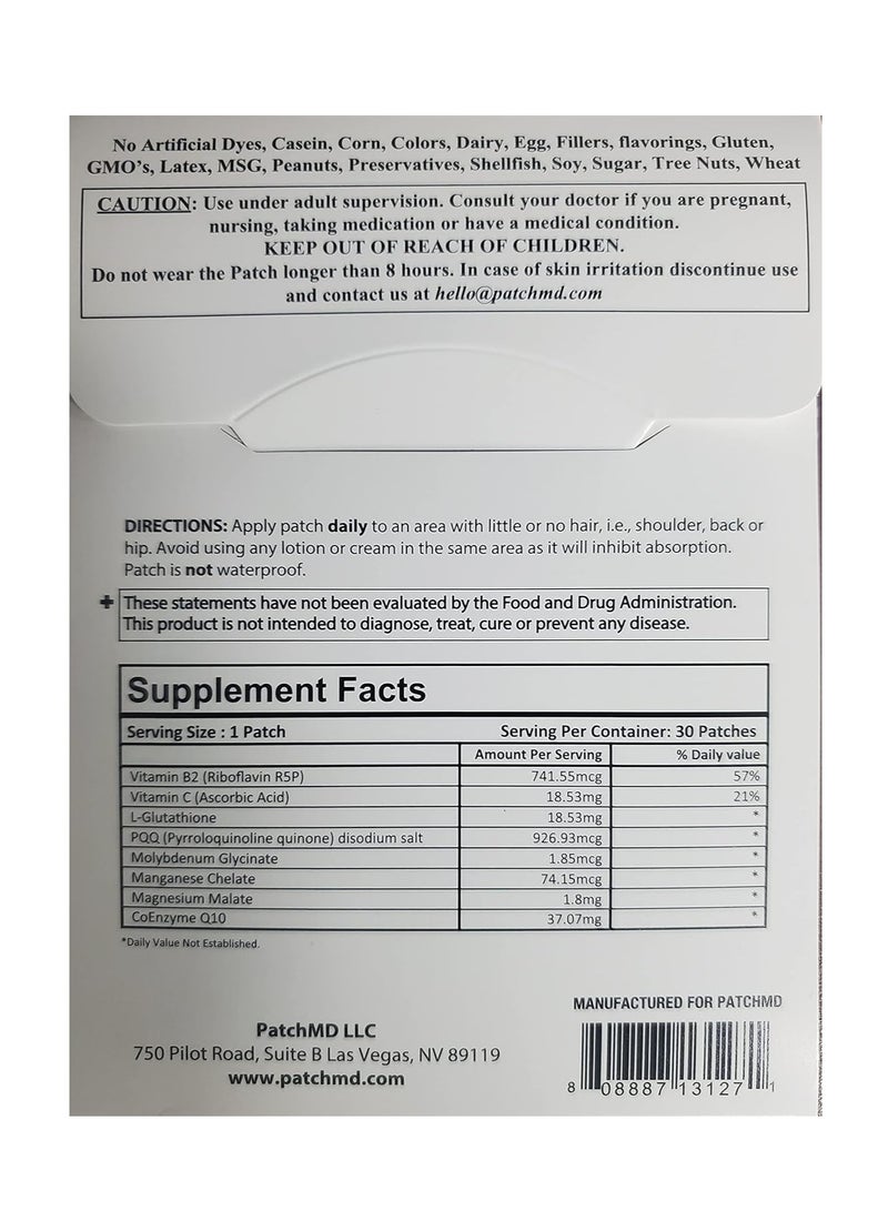 PatchMD Glutathione Plus Topical Patch 30 Day Supply  - Image 2
