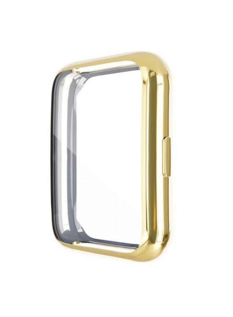 3-Pieces -TPU full cover case Huawei Watch Fit 2 Clear/Gold/Black - Image 3