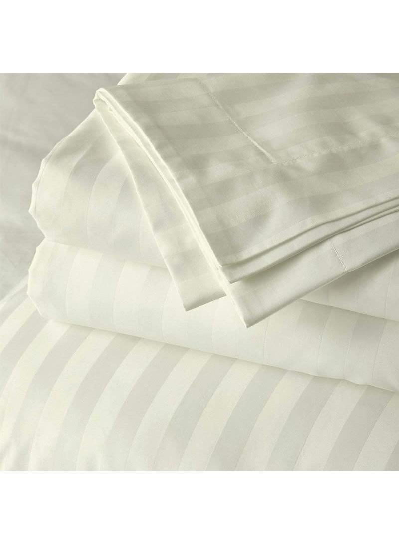 Y&D Bed Sheet: 274*259cm Bed Hat: 198*203cm Pillowcase: 50*101cm * 2 Satin Bedding 4-piece Set  - Image 1