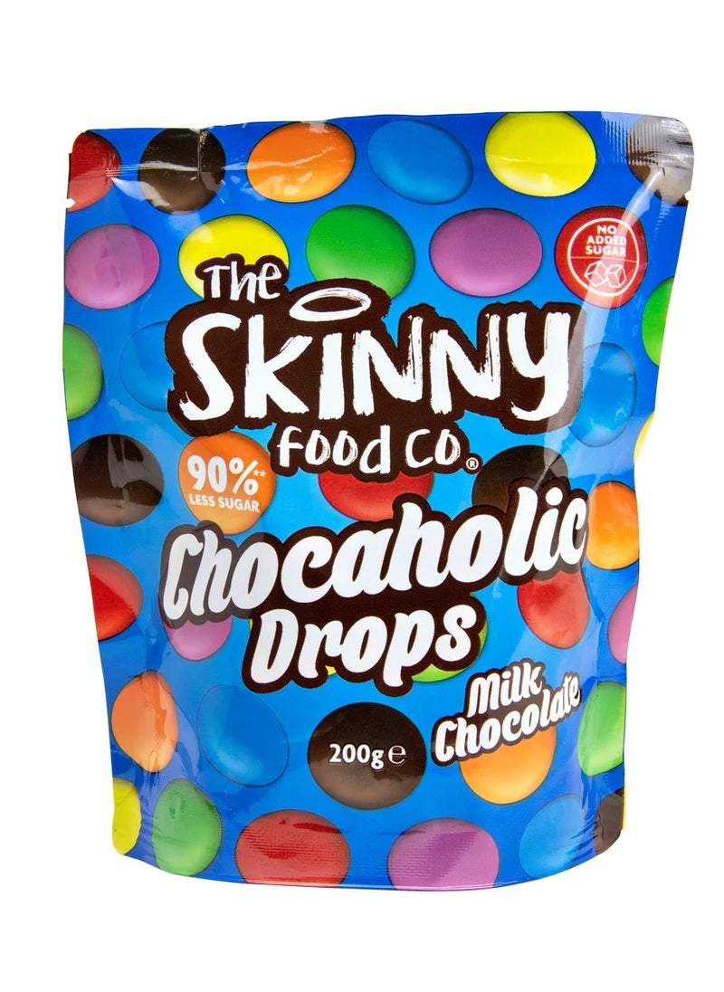 The Skinny Food Co. The Skinny Chocaholic Drops punch Milk Chocolate 200g 