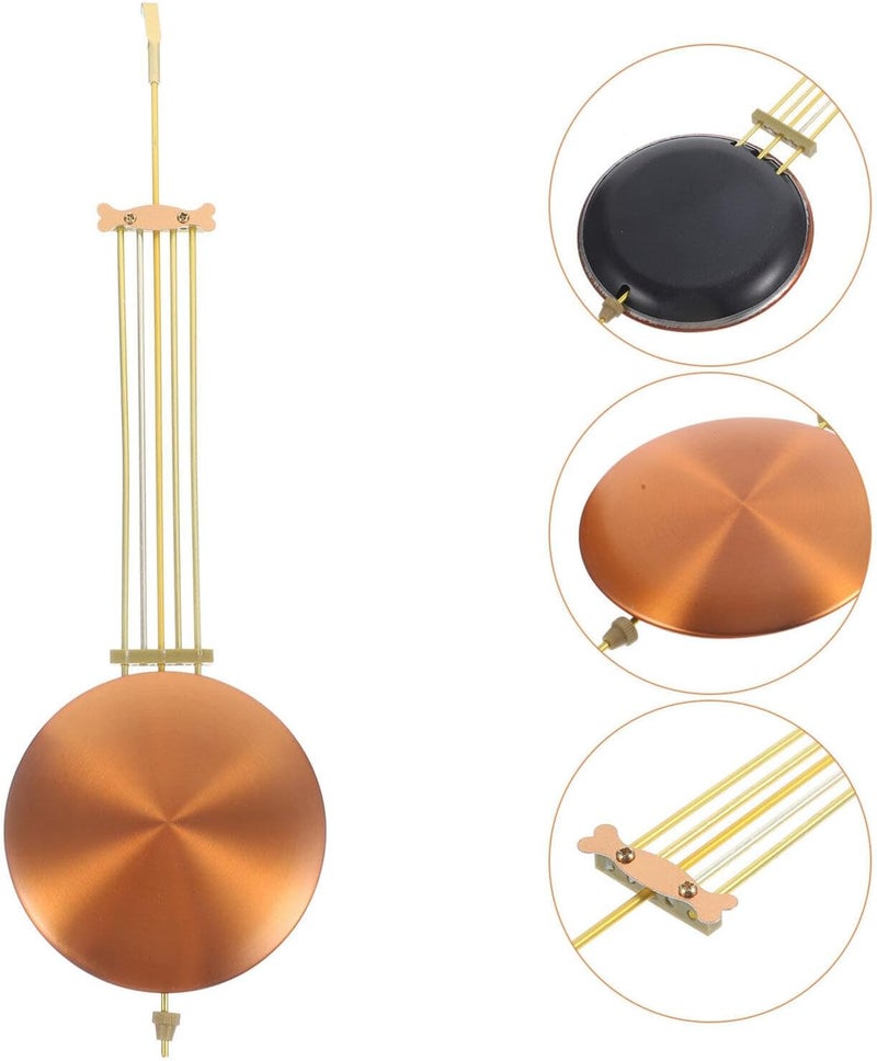 Yardwe Grandfather Clock Pendulum Replacement Metal Wall Clock Movement DIY Repair Part Mechanism Part Pendulum Accessory for Home Office - Image 3