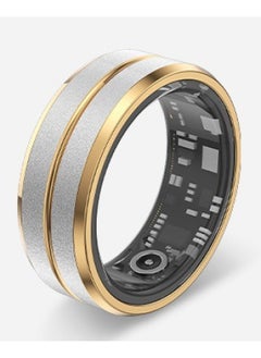 Generic Smart Ring Multi-function Ring For Men And Women Black Technology Waterproof Bluetooth Ring Sleep Mode Heart Rate Gesture Photo-Color:Side Gold No. 8 (inner Diameter 18.2mm) Box Charger  - Image 1