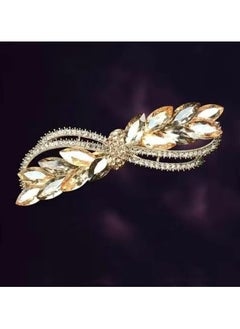 Generic 2-Piece Gold Rhinestone Hair Clips Set, Bridal & Everyday Alloy Barrettes for Women, Hypoallergenic Hair Accessories  - Image 3