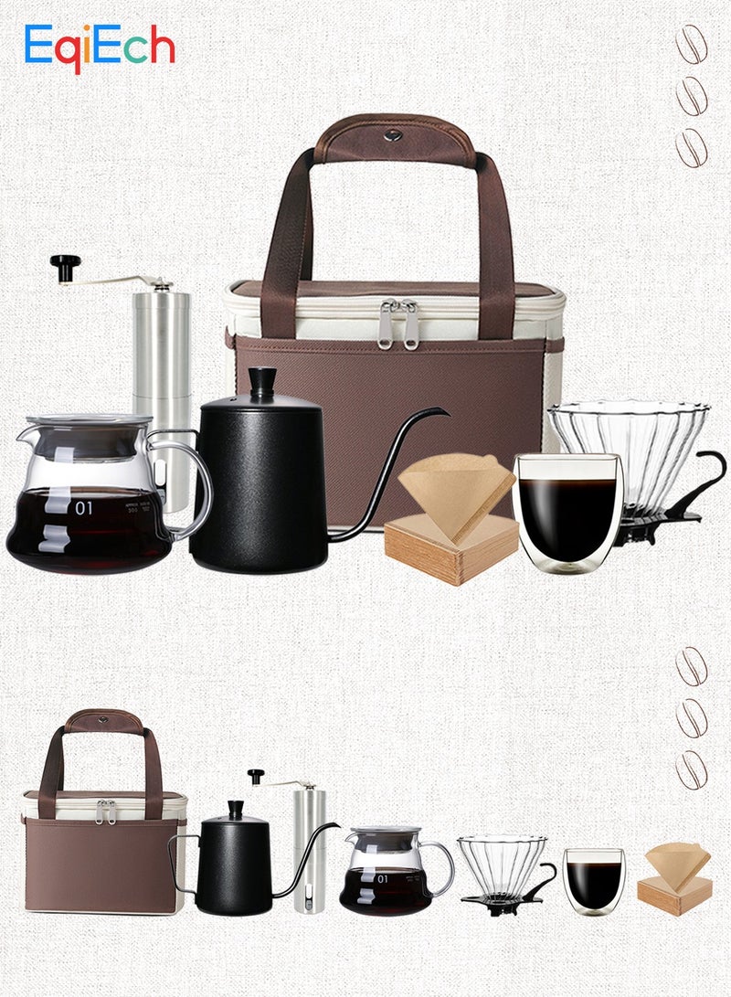 EqiEch 8-Piece Drip Coffee Maker Set V60 Size 01 - Image 1