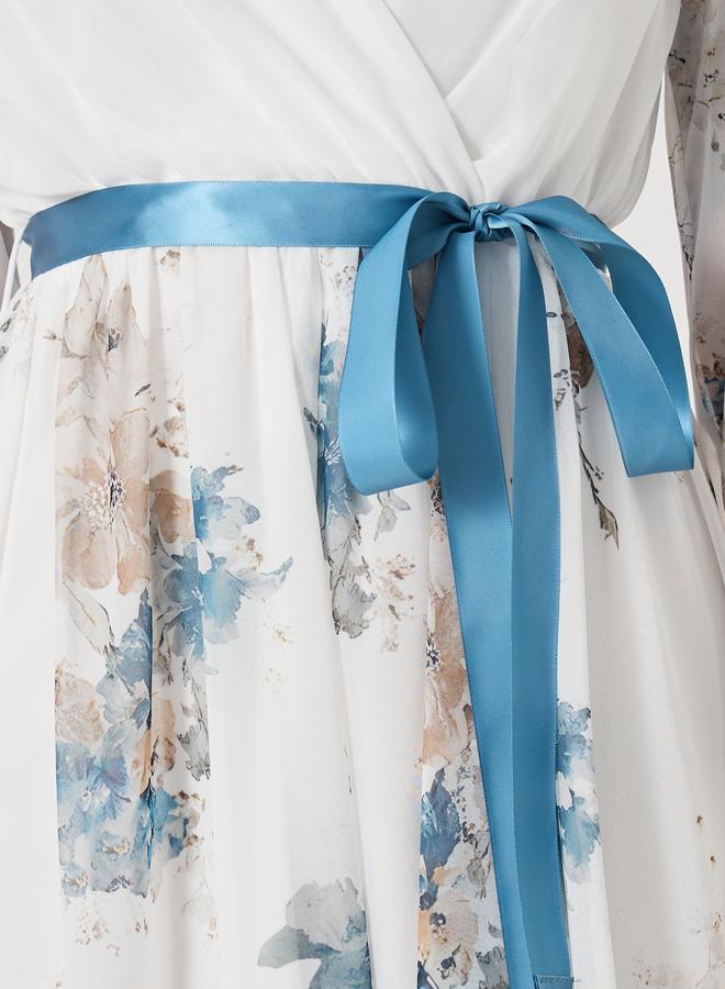 Styli Floral Chiffon Dress - Image 4