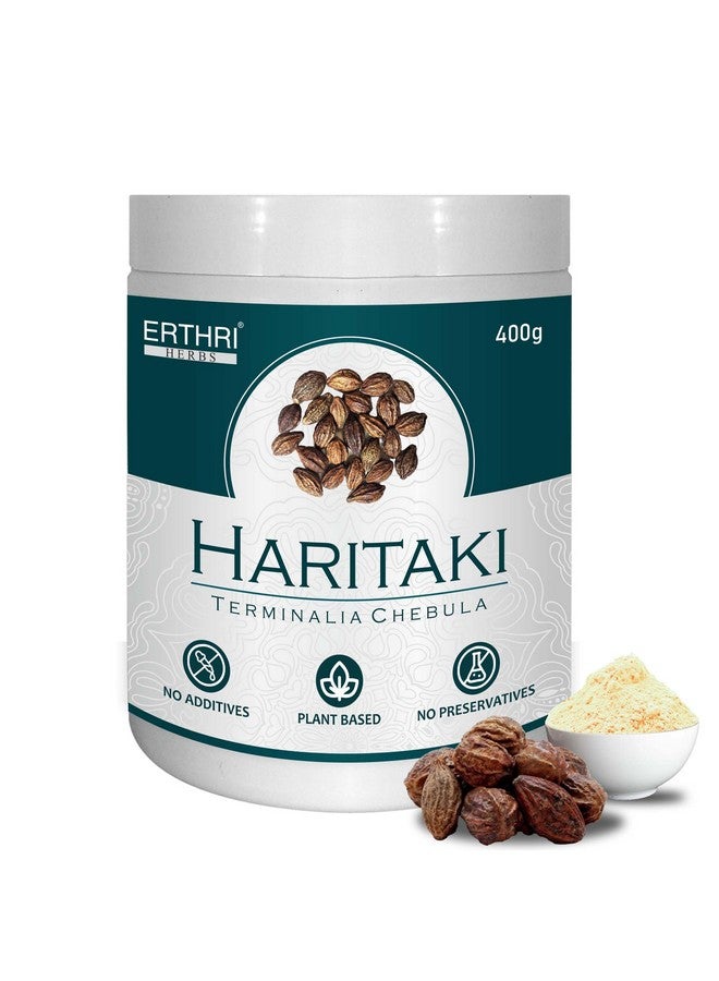 Erthri Haritaki Powder 400g | Pure Organic Harad Powder for Digestion, Skin and Hair | Inknut for Dark Circles | kadukkai powder for face - Image 1