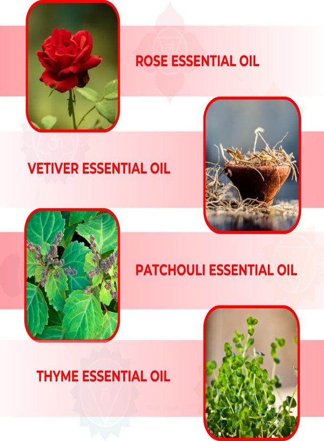 Devinez Root Chakra (Muladhara) Essential Oil, (15ml) - Diffuser Blend, with Ruby Gemstone - Aromatherapy Oil for Chakra Balance, Meditation, Yoga, Reiki & Healing - Image 3