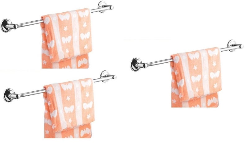 OLeanna Oleanna Fancy Silver Towel Rod (Brass)- Set -3  - Image 1