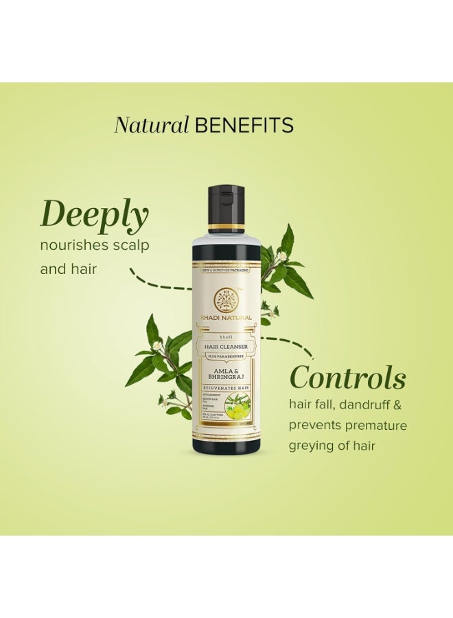 Khadi Natural Amla and Bhringraj Cleanser 210ml - Image 3