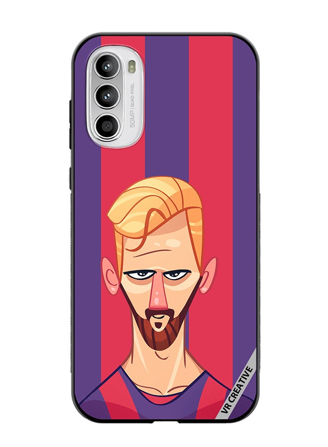 VR CREATIVE Protective Case Cover For Motorola Moto G82 Messi Design Multicolour - Image 1