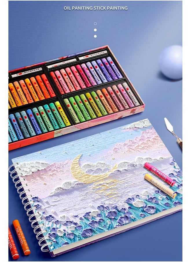 دفتر رسم سميك لطلاب الفن، دفتر رسم للرسم، كتاب فارغ عالي الجودة يحتوي على 60 ورقة من ورق الرسم 16K ، مناسب للرسم بالزيت و الرسم بالقلم الرصاص،7.4x10.4 بوصة