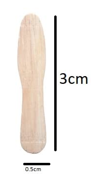 advancedestore Wooden Craft Stick Premium Natural Wooden Piece Ice Cream Sticks (Pack of 500) - Image 2