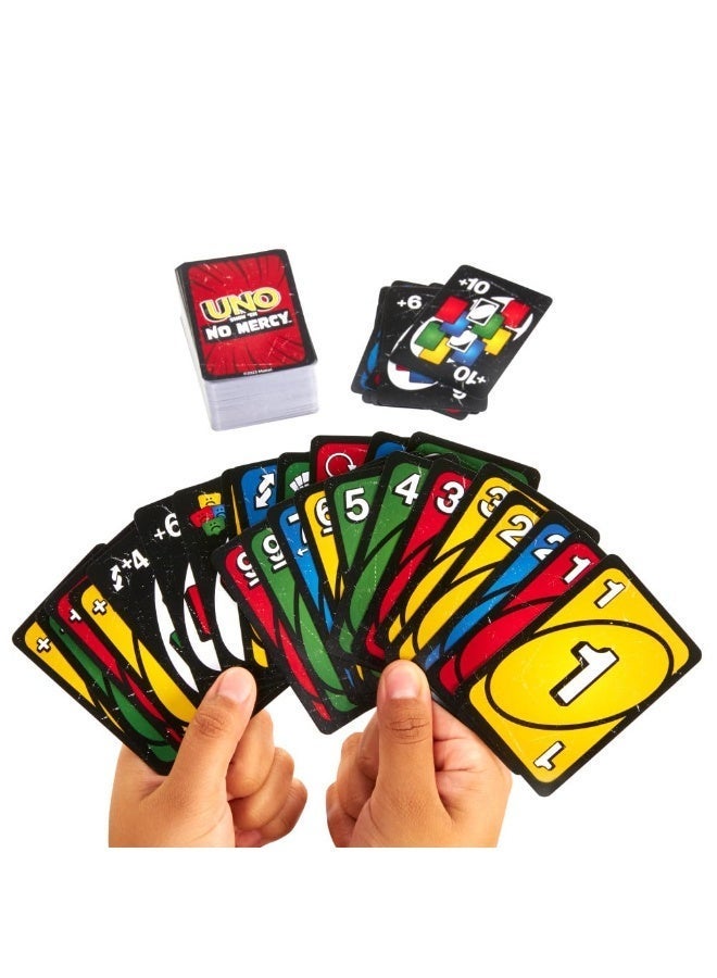 UNO Show 'em No Mercy - Twist to Classic Card Game with Draw 10, Stacking, Swapping & Mercy Rule, Ideal for Kids & Adults, Ages 7+ - Image 4
